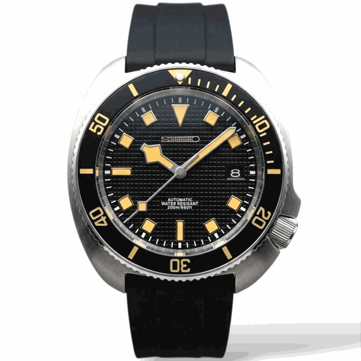 Seiko Mod Vintage Dial 44 mm Captain Willard Turtle Mod Watch built by Modtime Creations