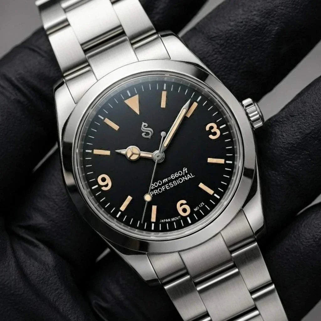 Seiko Mod  Vintage Explorer Pilot Watch by Modtime Creations