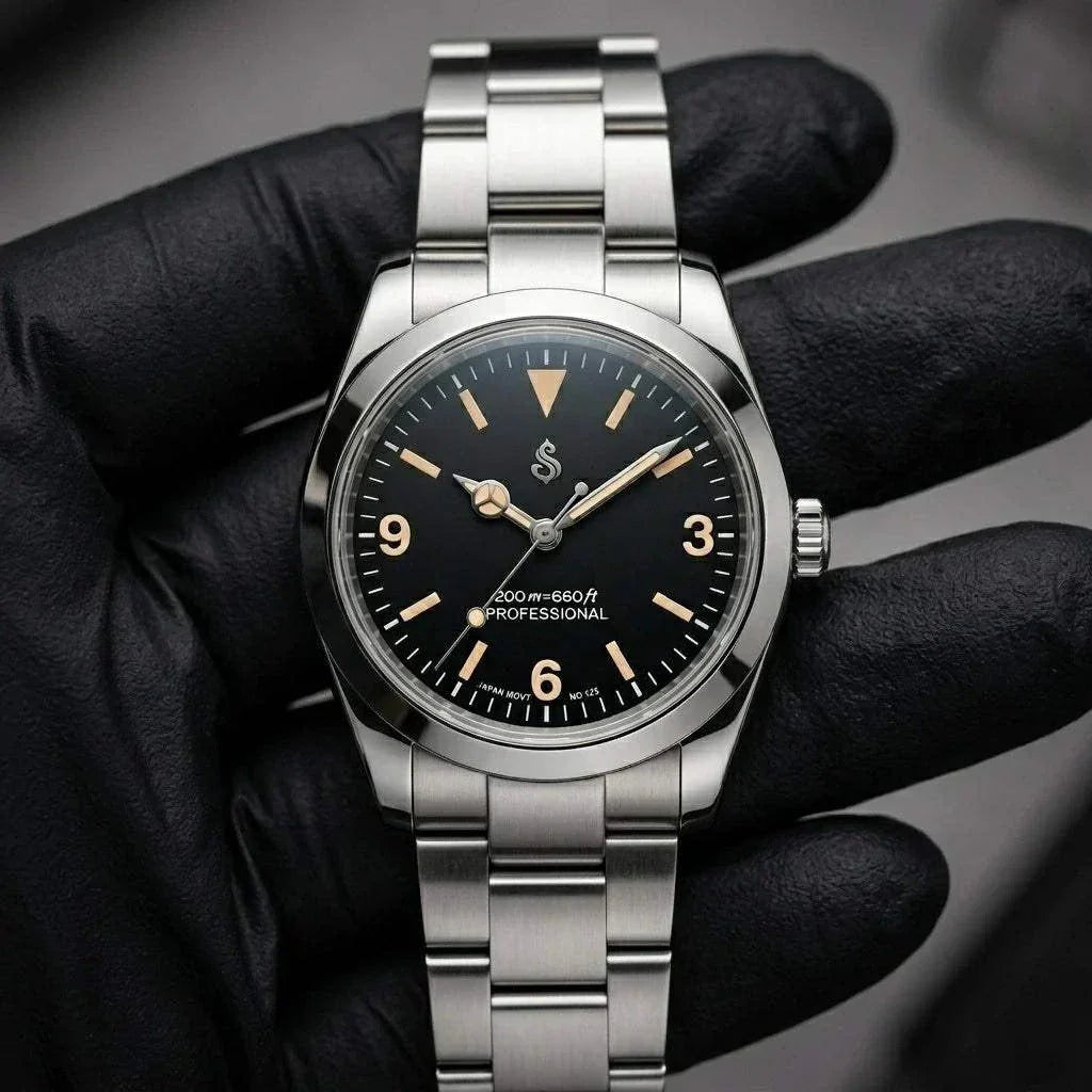 Seiko Mod  Vintage Explorer Pilot Watch by Modtime Creations