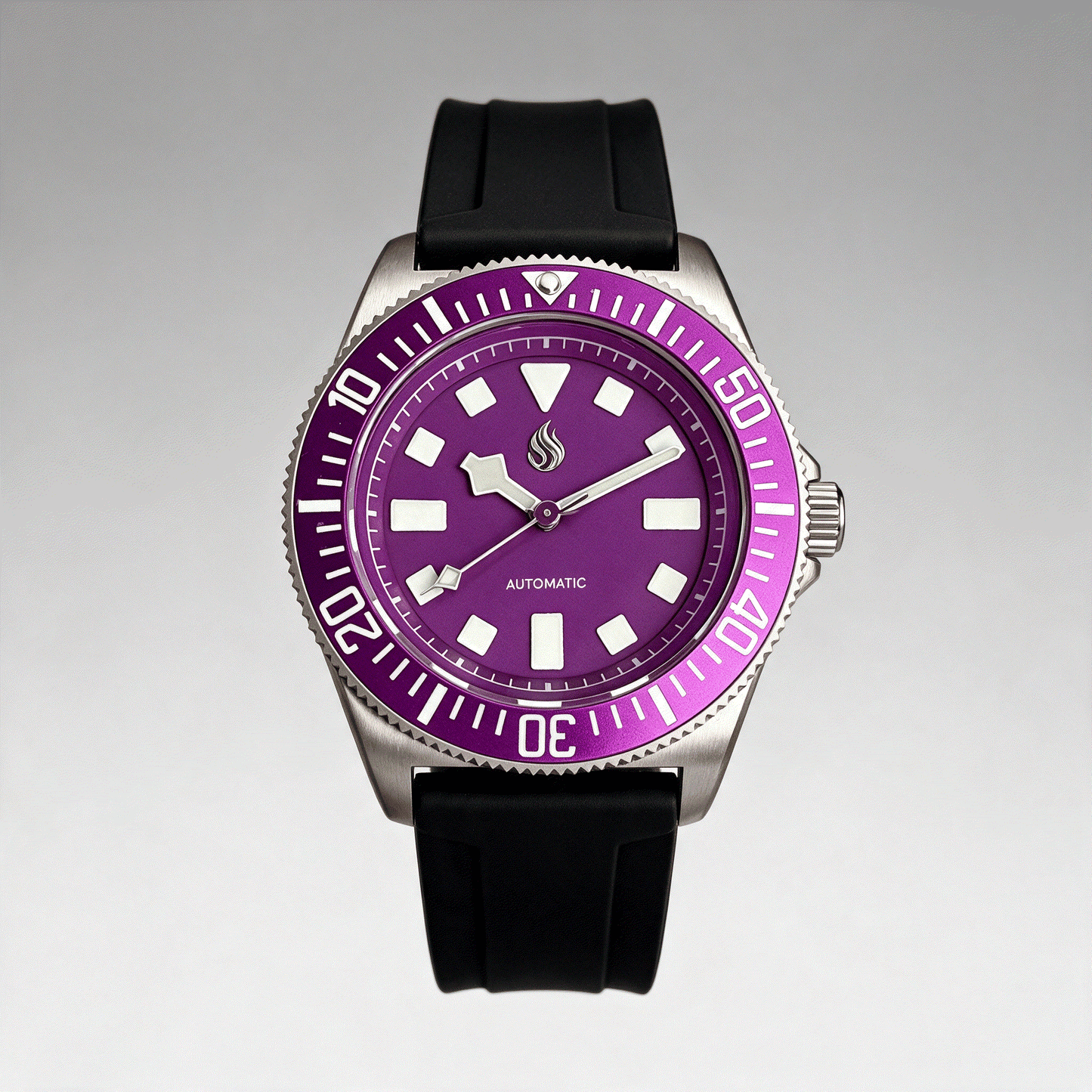 Seiko Mod Watch 42MM Tudor Pelagos Fuscia Purple Titanium Case Mod Watch by Modtime Creations