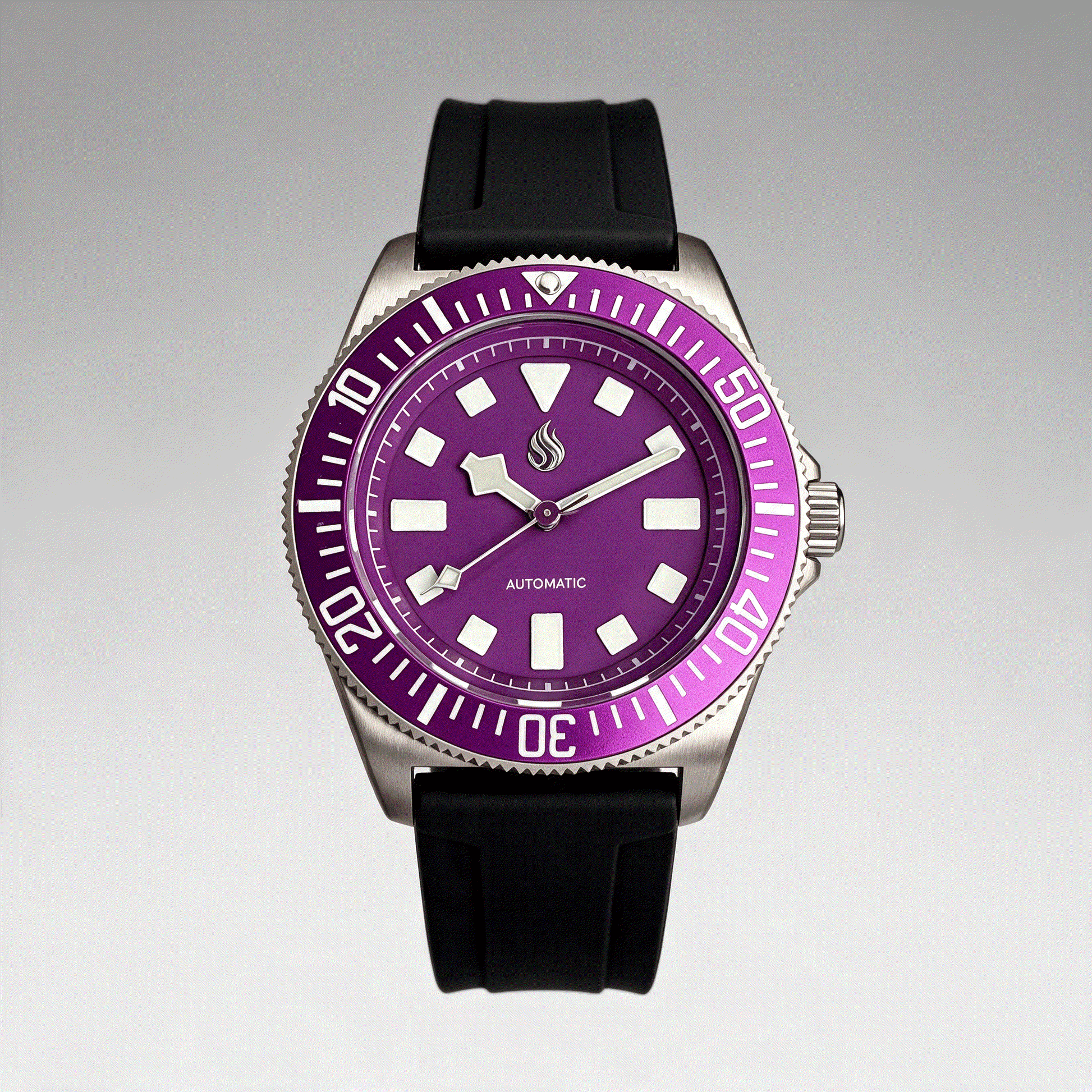 Seiko Mod Watch 42MM Tudor Pelagos Fuscia Purple Titanium Case Mod Watch by Modtime Creations
