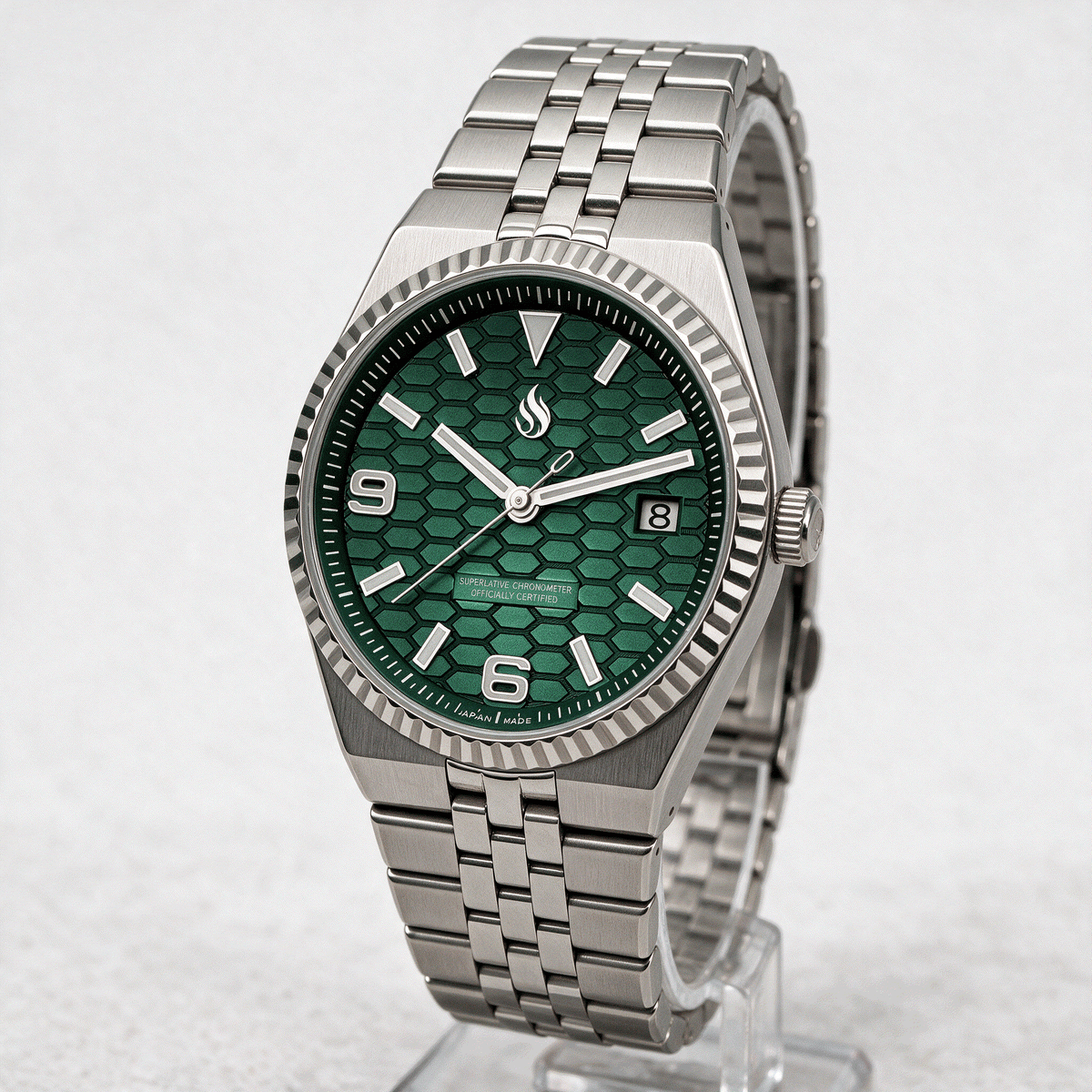 Seiko Mod Watch Green Dial Land Dweller by Modtime Creations 