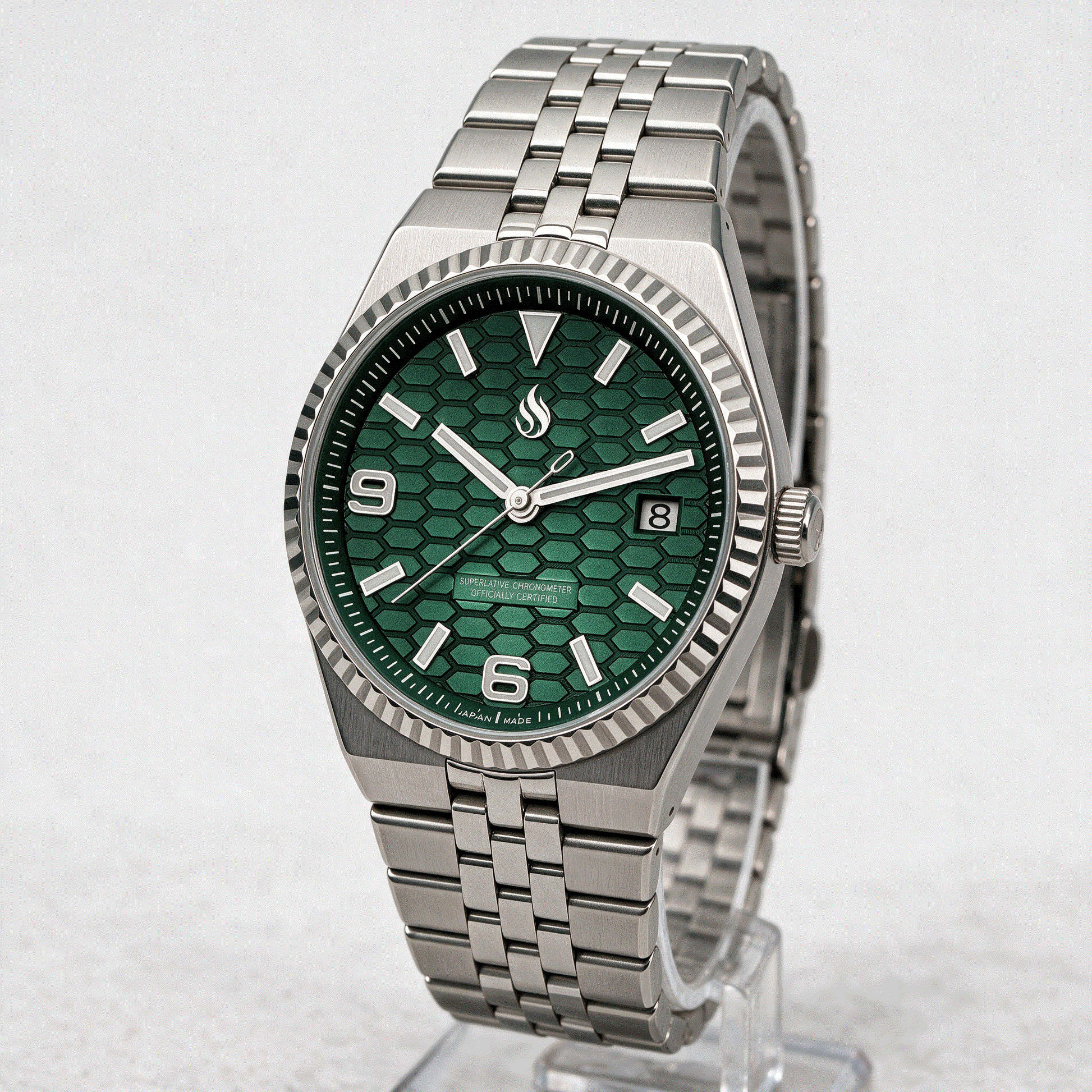 Seiko Mod Watch Green Dial Land Dweller by Modtime Creations 