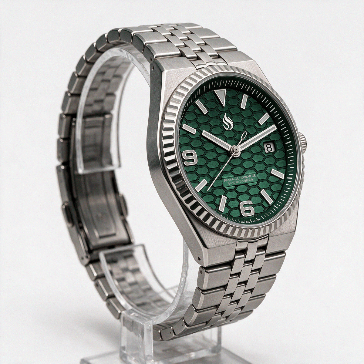 Seiko Mod Watch Green Dial Land Dweller by Modtime Creations 