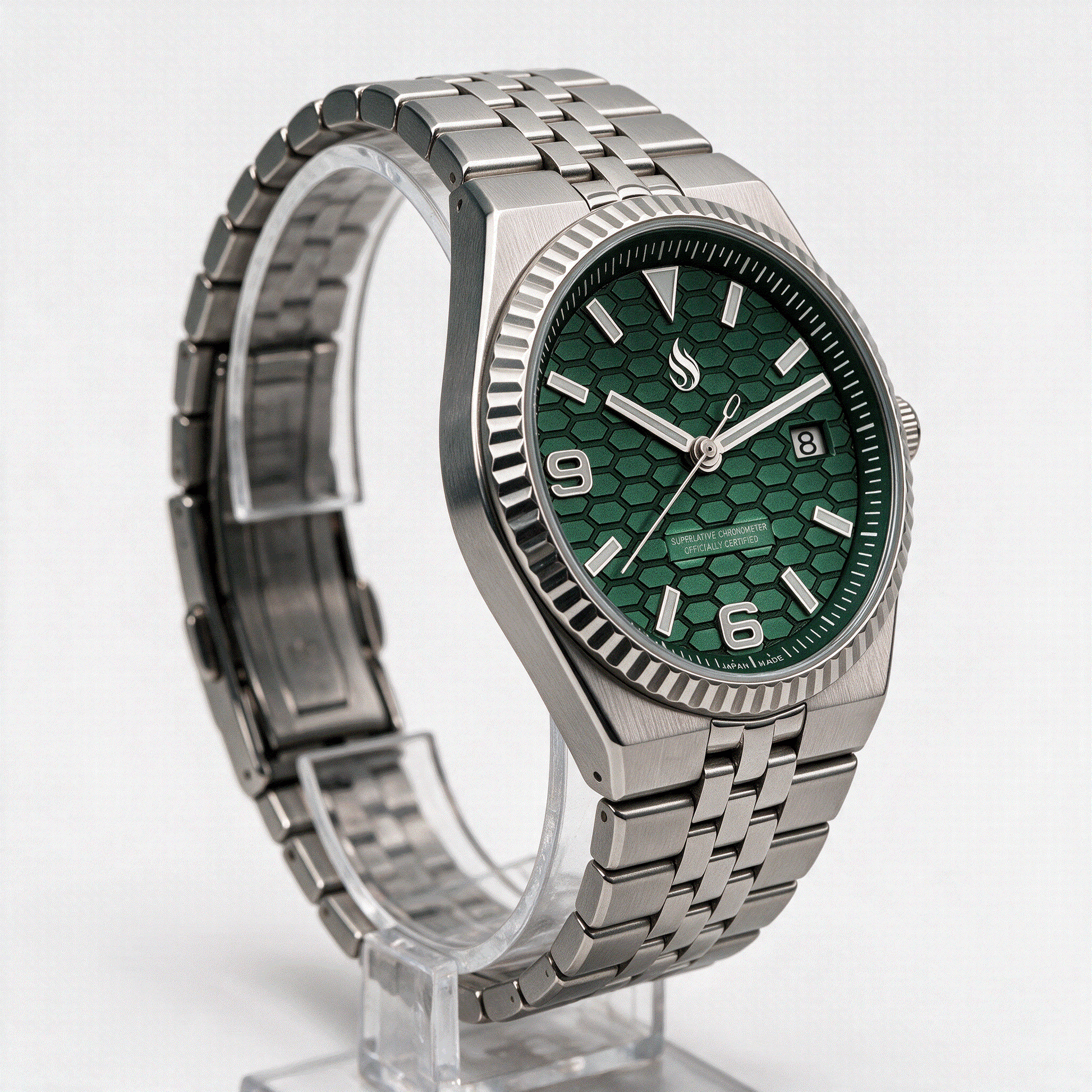 Seiko Mod Watch Green Dial Land Dweller by Modtime Creations 