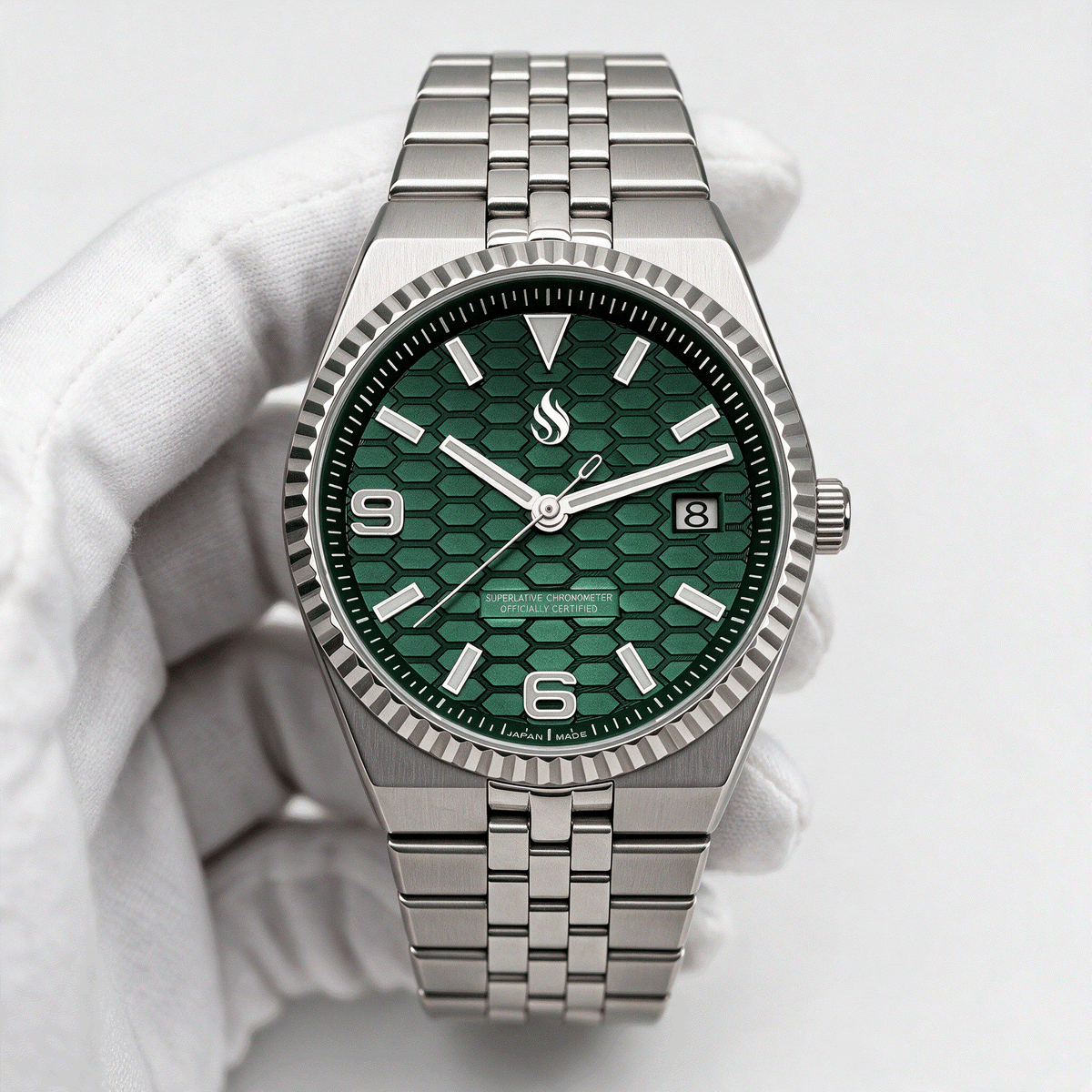 Seiko Mod Watch Green Dial Land Dweller by Modtime Creations 