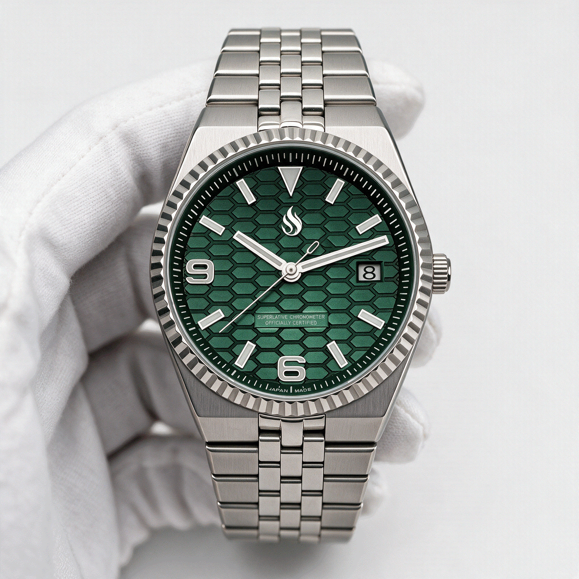 Seiko Mod Watch Green Dial Land Dweller by Modtime Creations 