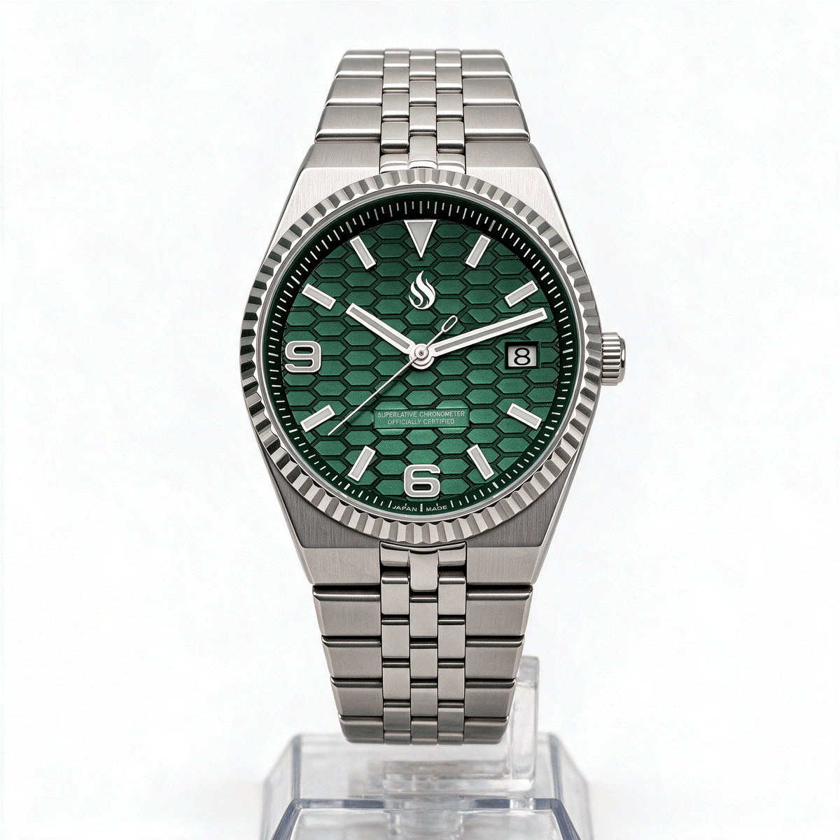 Seiko Mod Watch Green Dial Land Dweller by Modtime Creations 