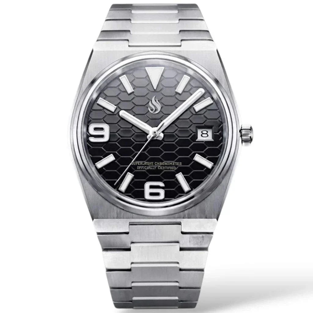 Seiko Mod Watch PRX Land Dweller fusion with a black dial built by Modtime Creations
