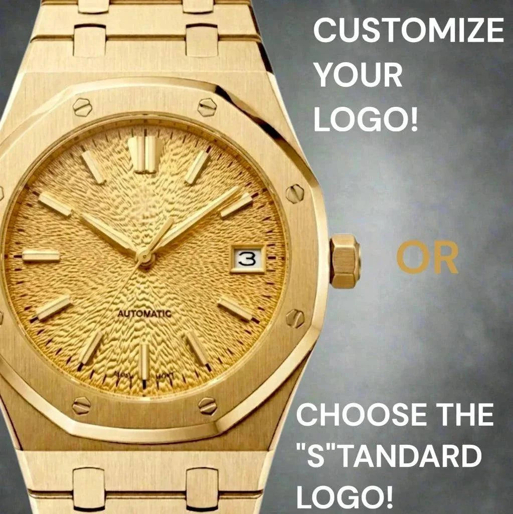 Seiko Mod Watch Royal Oak Textured Gold Grand Seiko GS Dial | Modtime Creations