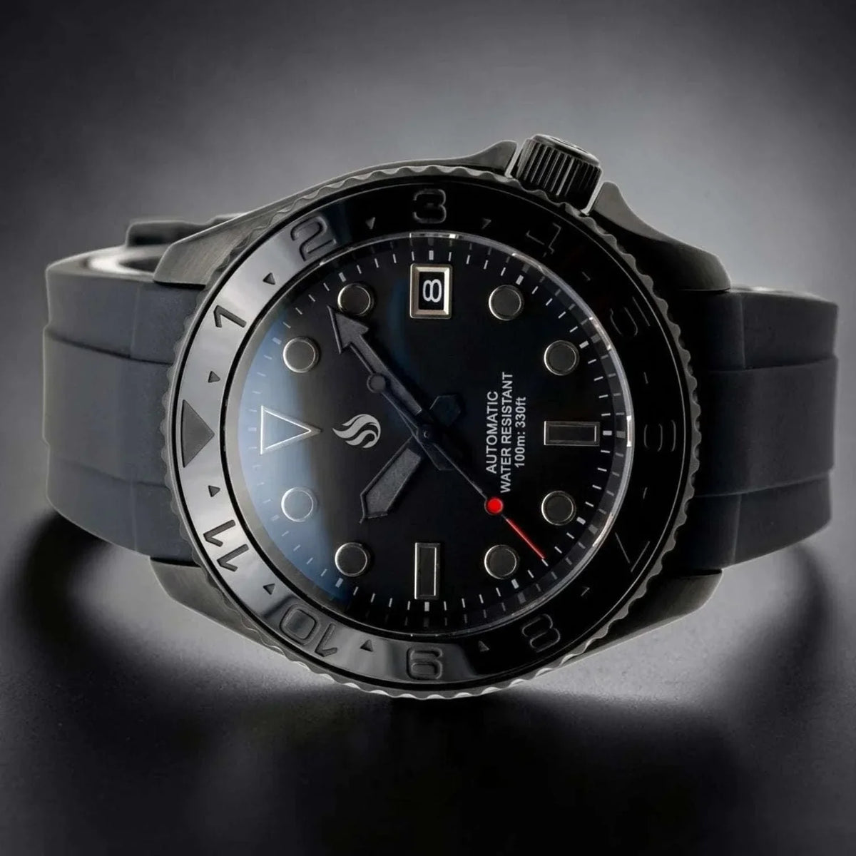 Seiko Mod Watches 42 MM SKX Stealth Diver style Homage built by Modtime Creations