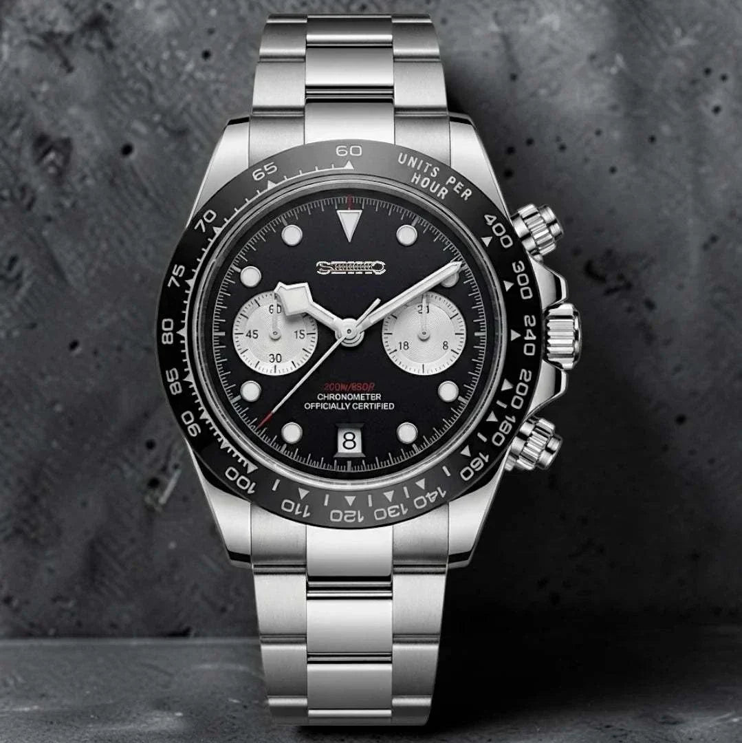 Seiko Mod Watches Daytona Tudor Chronograph Fusion Series built by Modtime Creations