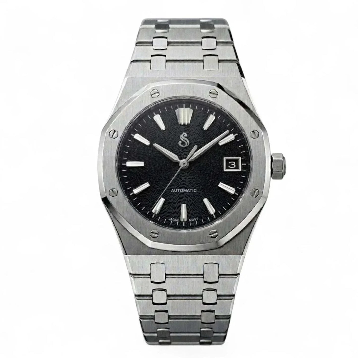 Seiko Mod - Royal Oak Textured Black Grand Seiko GS Dial | Modtime Creations