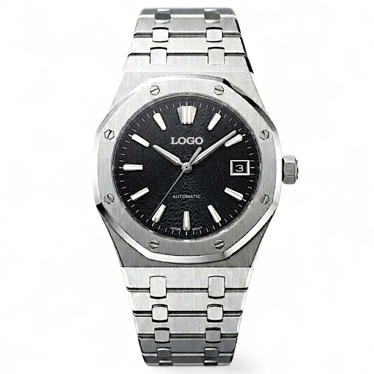 Seiko Mod - Royal Oak Textured Black Grand Seiko GS Dial | Modtime Creations