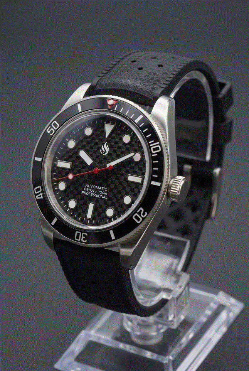 Seiko Mod Watches Submariner Black 3D Carbon Fiber built by Modtime Creations