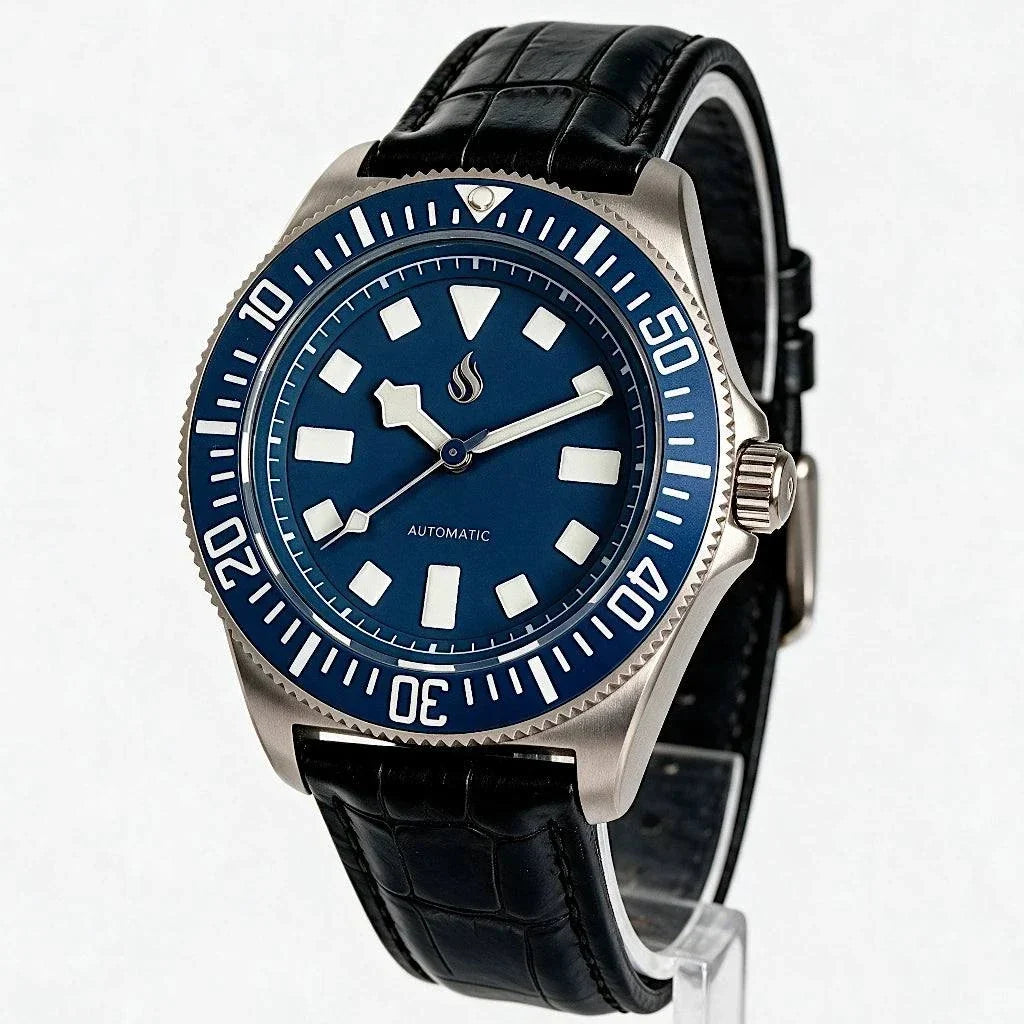 Seiko Mod Watches Tudor Pelagos Blue dial custom made by modtime creations