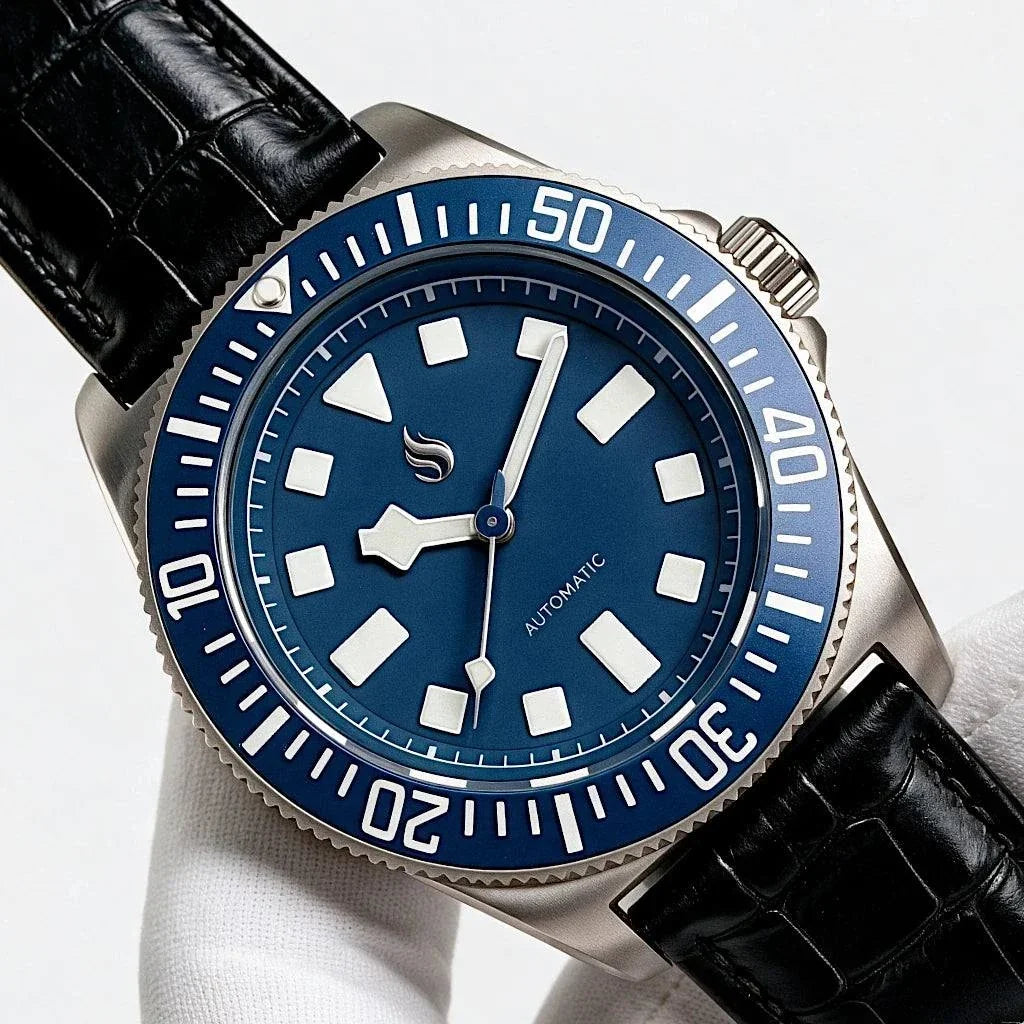 Seiko Mod Watches Tudor Pelagos Blue dial custom made by modtime creations
