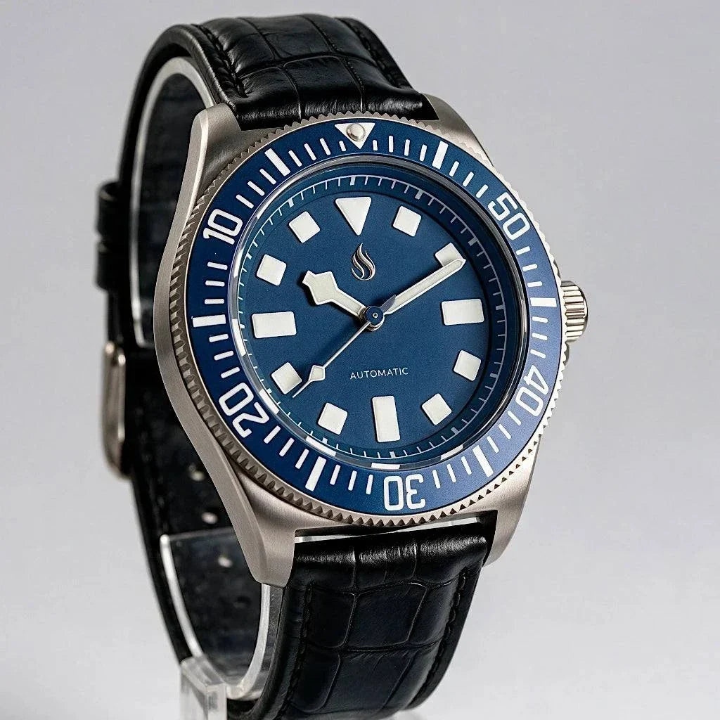 Seiko Mod Watches Tudor Pelagos Blue dial custom made by modtime creations