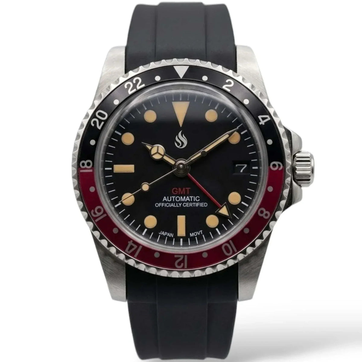 Seiko Mod Watches Vintage GMT Black Red "Coke" Series built by Modtime Creations 