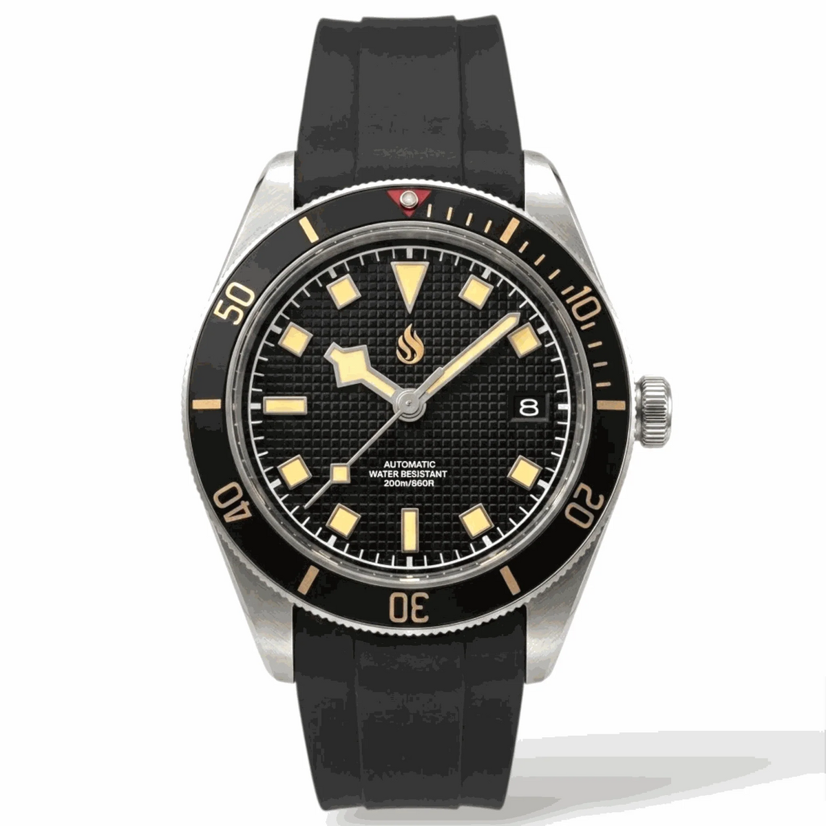 Seiko Mod Watches Vintage Gold Black Dial Tudor Black Bay Homage built by Modtime Creations 
