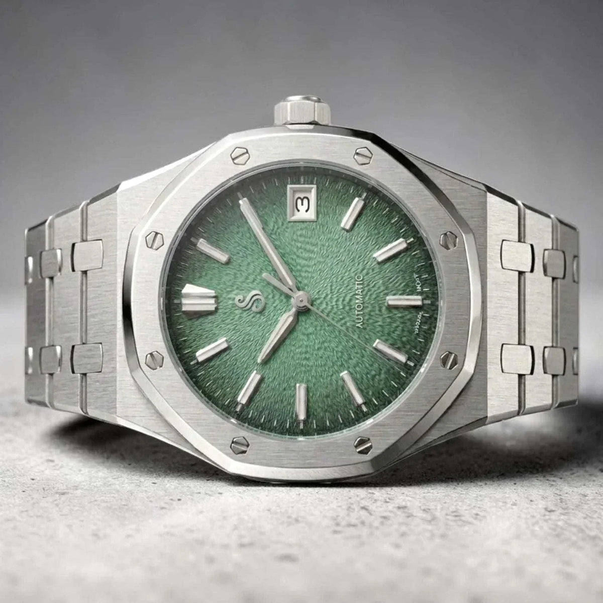 Seiko Mod - Royal Oak Textured Green Grand Seiko GS Dial | Modtime Creations