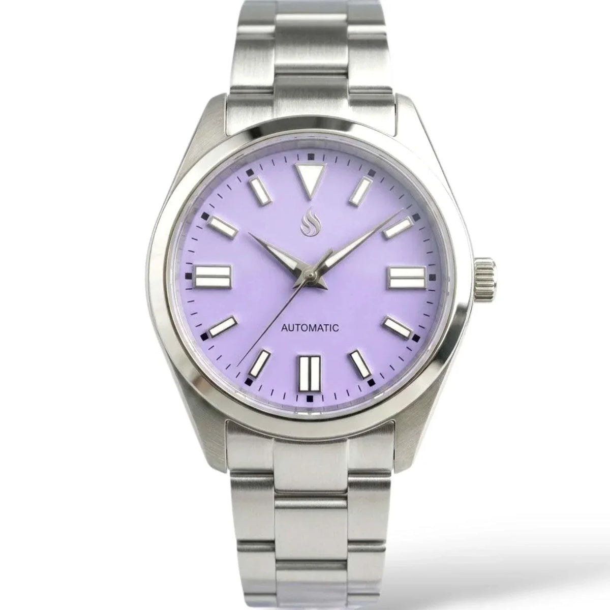 Seiko Mod watches Datejust Purple dial with oyster case built by Modtime Creations