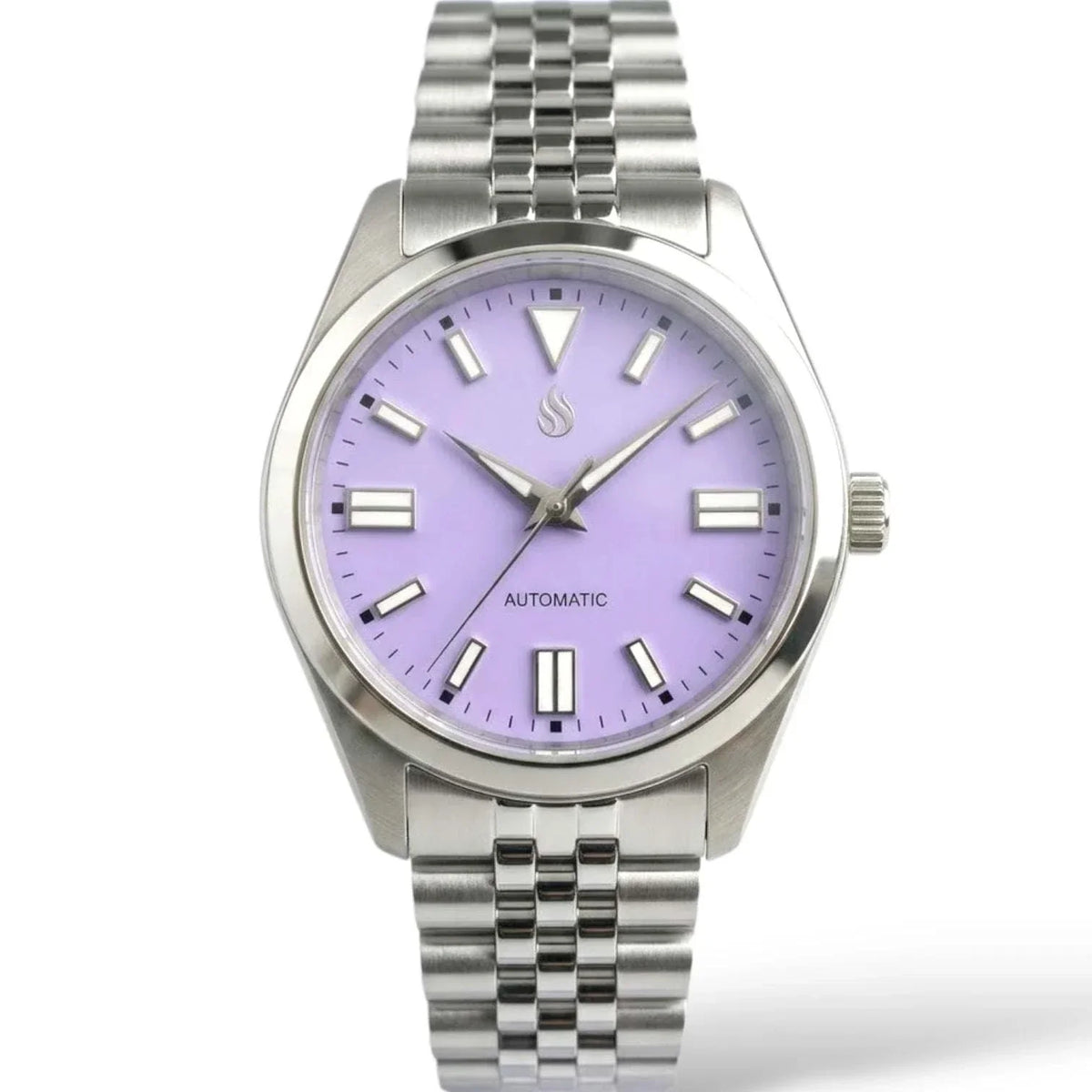 Seiko Mod watches Datejust Purple dial with oyster case built by Modtime Creations