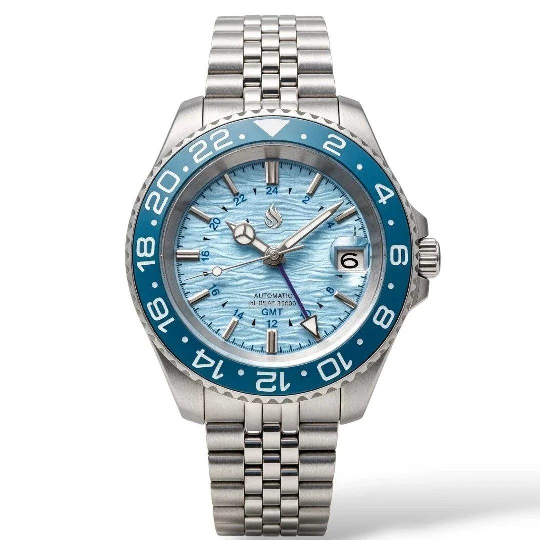 Seiko Mod Watches Submariner GMT Grand Seiko Tiffany Blue Dial Fusion built by Modtime Creations