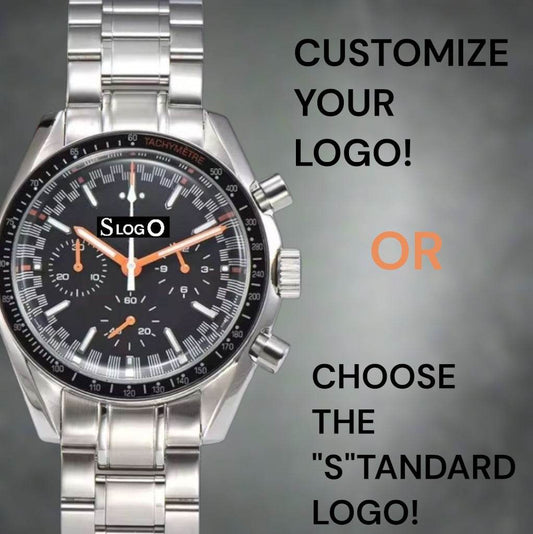 Seiko Mod Speedmaster Black Orange - Modtime Creations