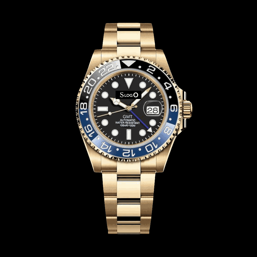 Modded Seiko " Batman " GMT Master Mod Gold Series - Modtime Creations