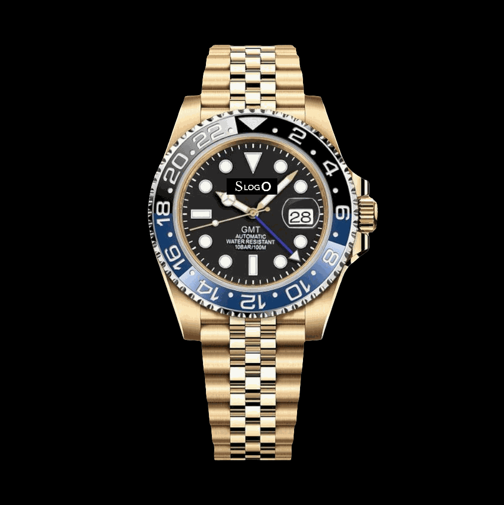 Modded Seiko " Batman " GMT Master Mod Gold Series - Modtime Creations