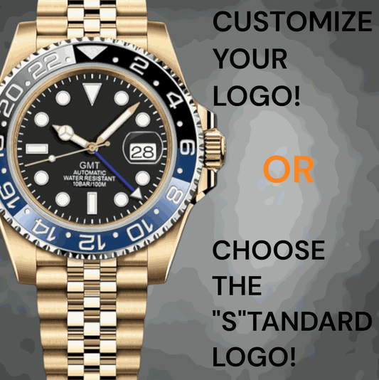 Modded Seiko Gold "Batman" GMT Series - Timeless Elegance