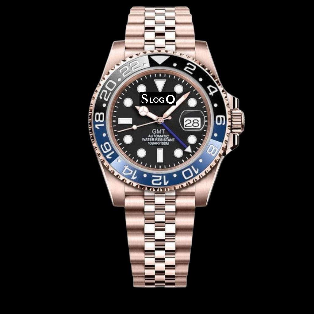 Custom Modded S " Batman " GMT Rose Gold Series - Classic - MODTIME