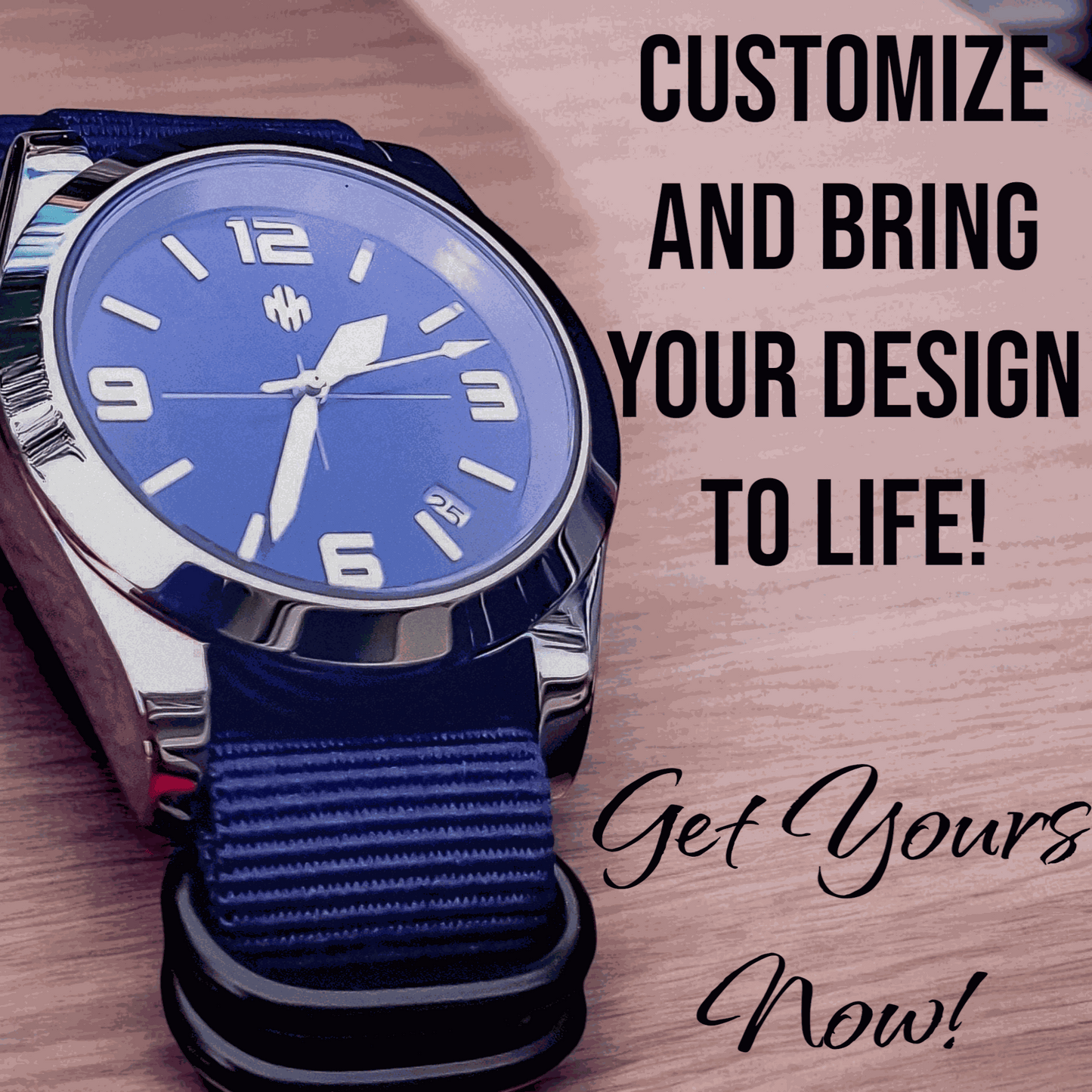 Custom Modded Seiko Blue Blood Vintage Military Series - Modtime - MODTIME