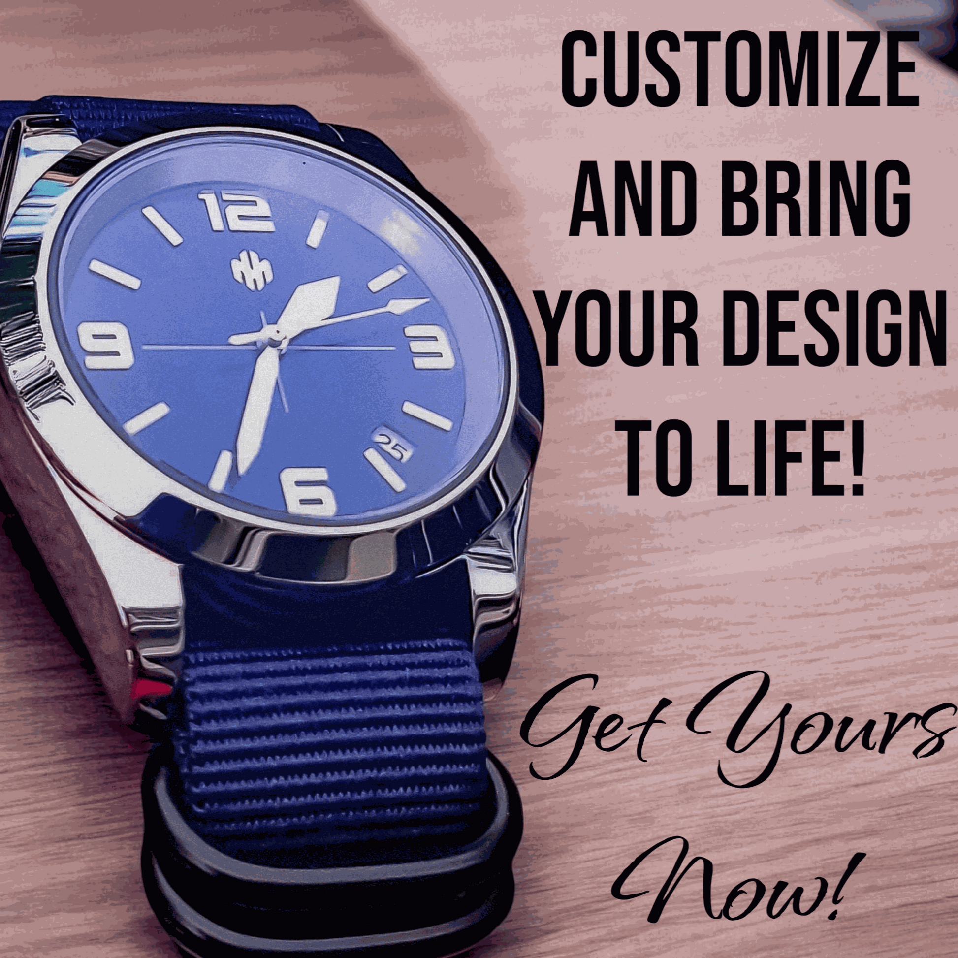 Custom Modded Seiko Blue Blood Vintage Military Series - Modtime - MODTIME