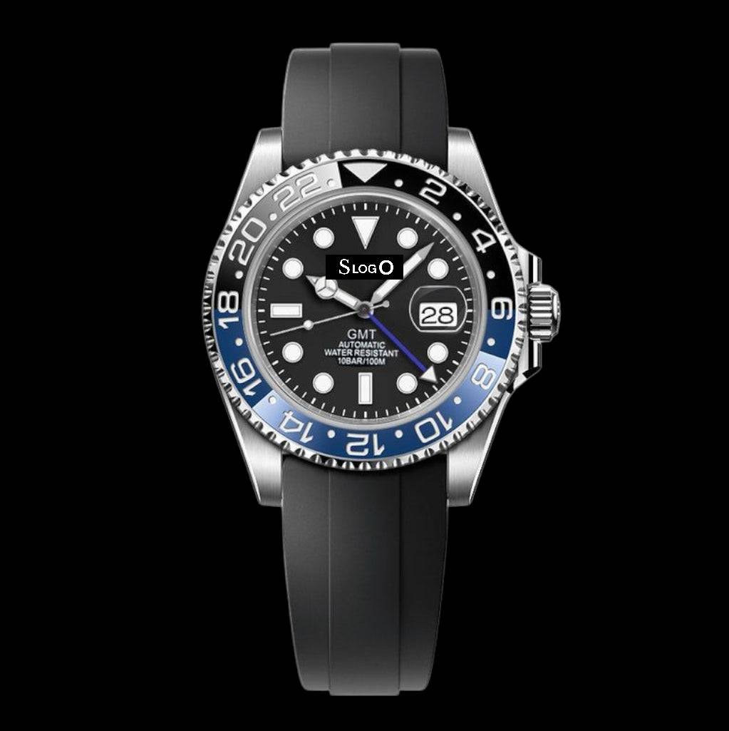 Seiko Mod GMT Master Black Blue Batman Series - Modtime Creations