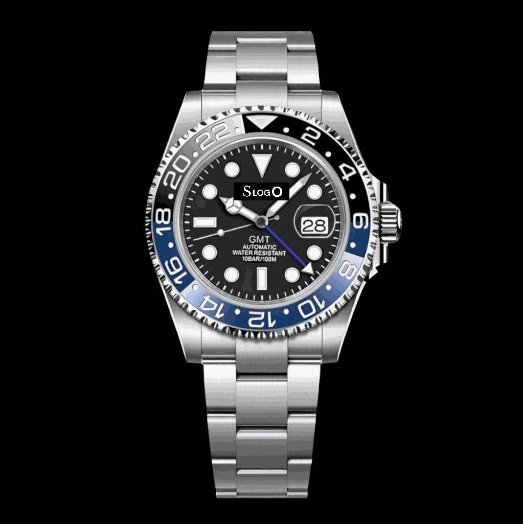Seiko Mod GMT Master Black Blue Batman Series - Modtime Creations