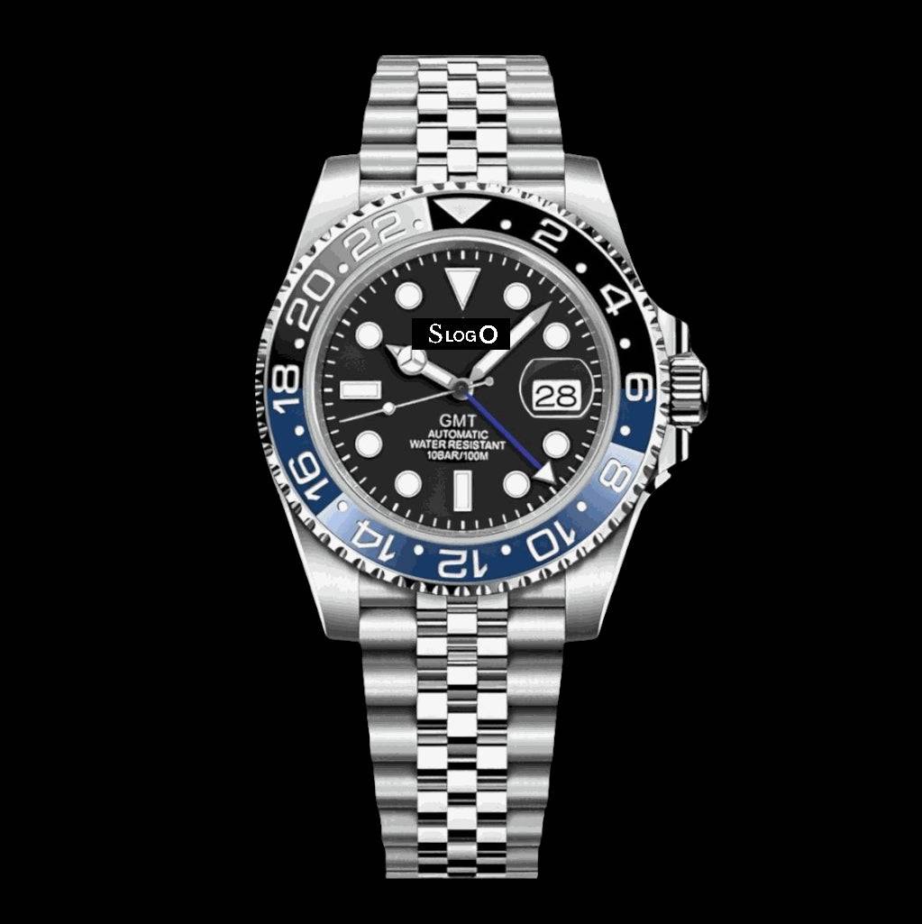 Seiko Mod GMT Master Black Blue Batman Series - Modtime Creations