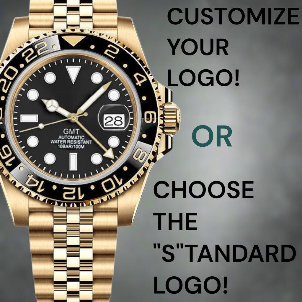 Seiko Mod Custom Gold Black GMT Master - Modtime Creations 