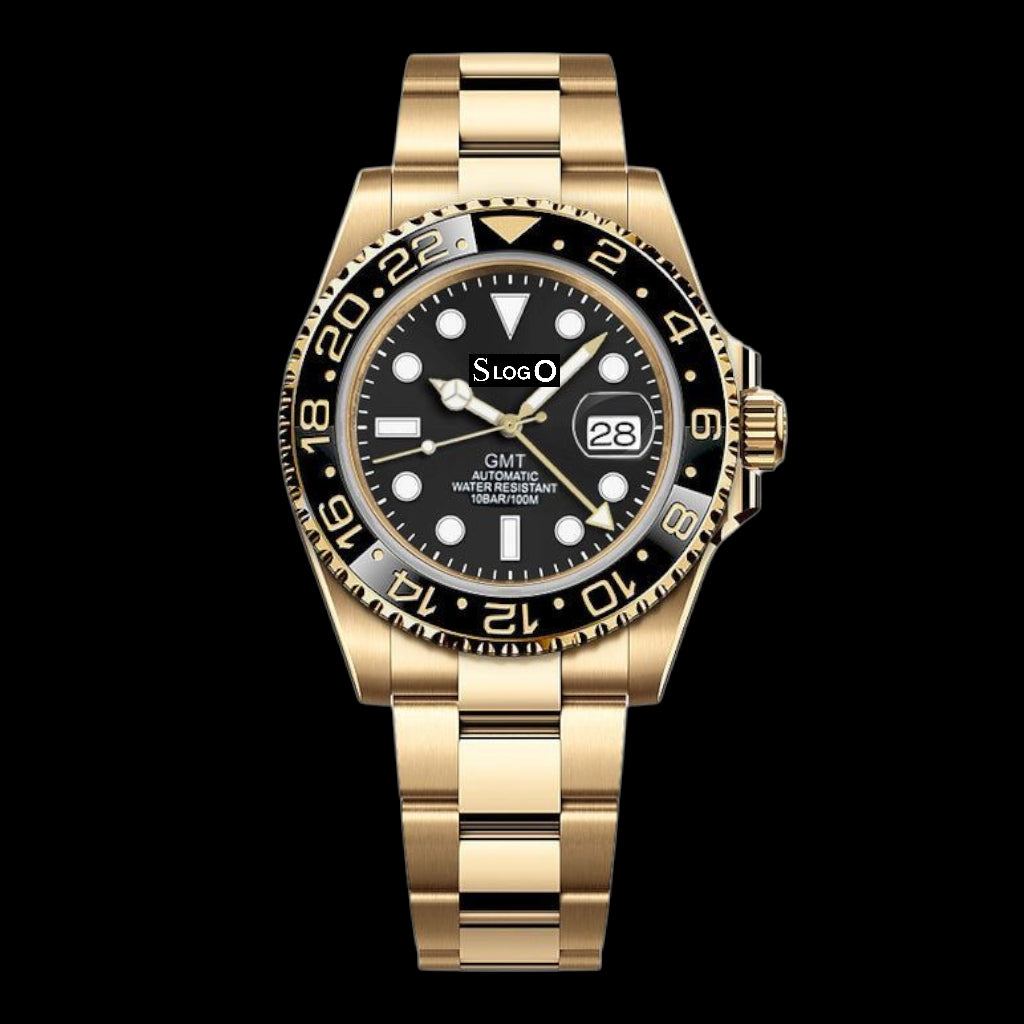 Custom S Mod Gold Black GMT Series - Modtime - MODTIME