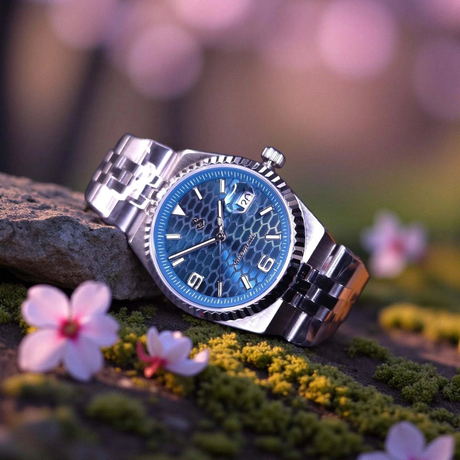 Date Window Blue Dial LD Mod - Modtime - MODTIME