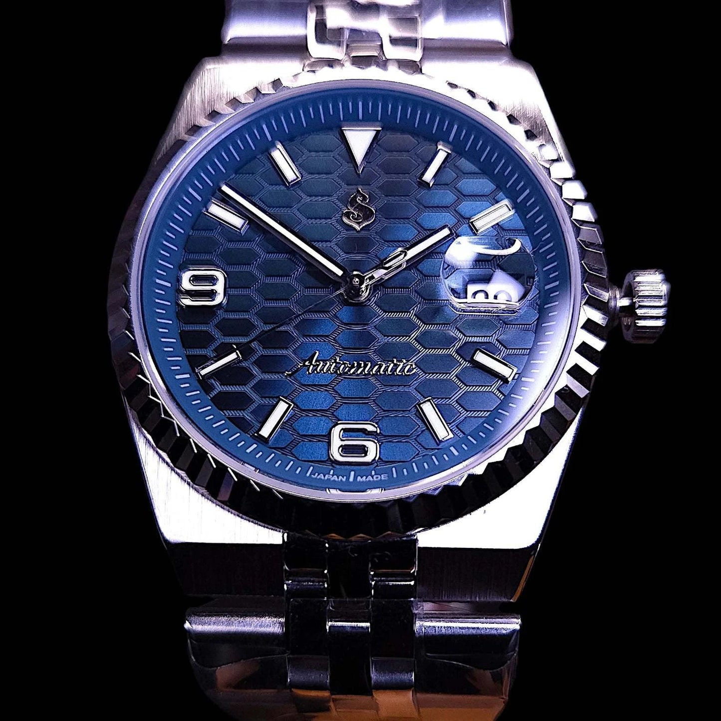 Date Window Blue Dial LD Mod - Modtime - MODTIME