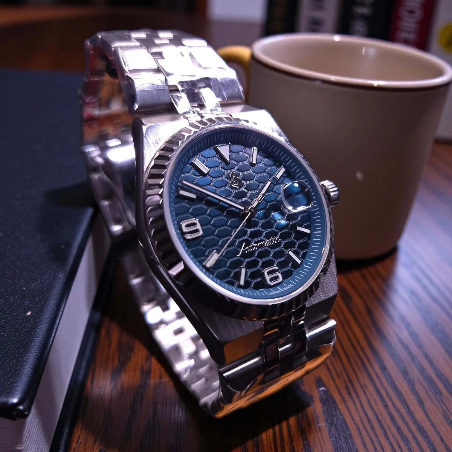 Date Window Blue Dial LD Mod - Modtime - MODTIME