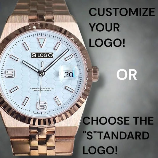 Date Window White Dial LD Rose Gold Mod - Modtime - MODTIME