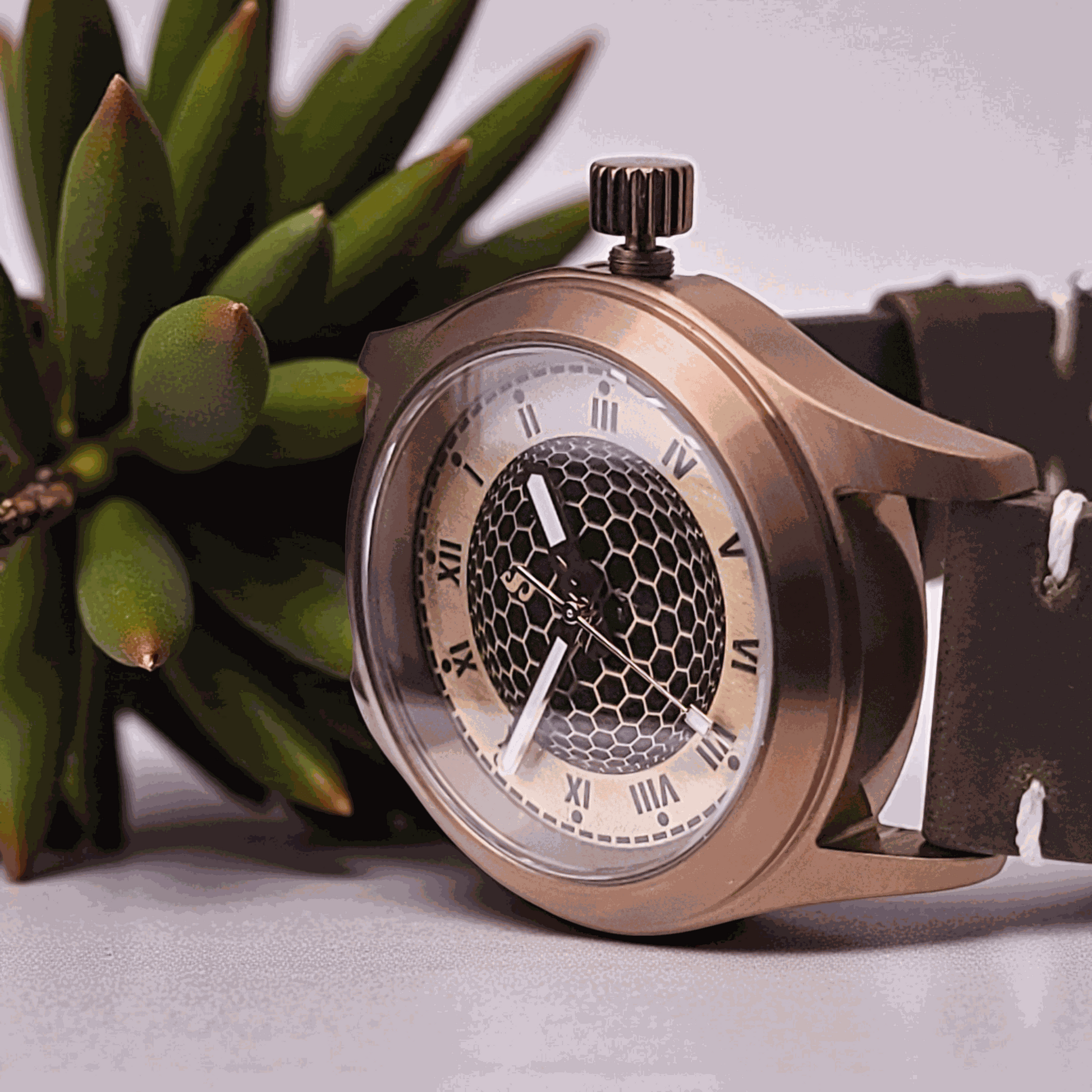Handcrafted Seiko Mod Custom Brass Vintage Series - Timeless Design - MODTIME