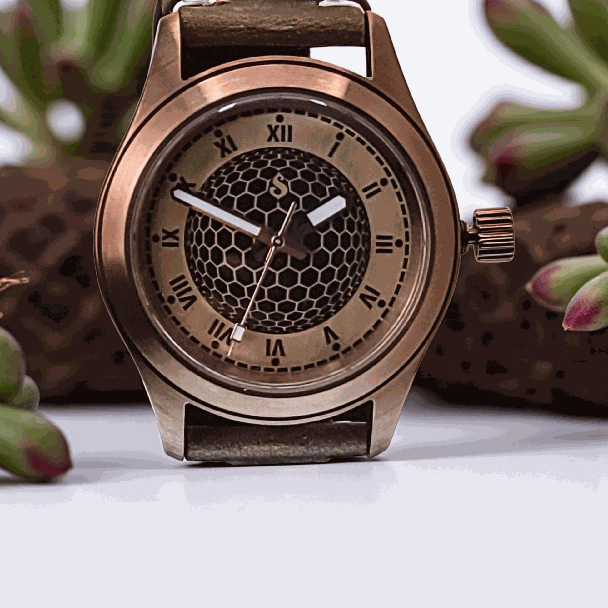 Handcrafted Seiko Mod Custom Brass Vintage Series - Timeless Design - MODTIME