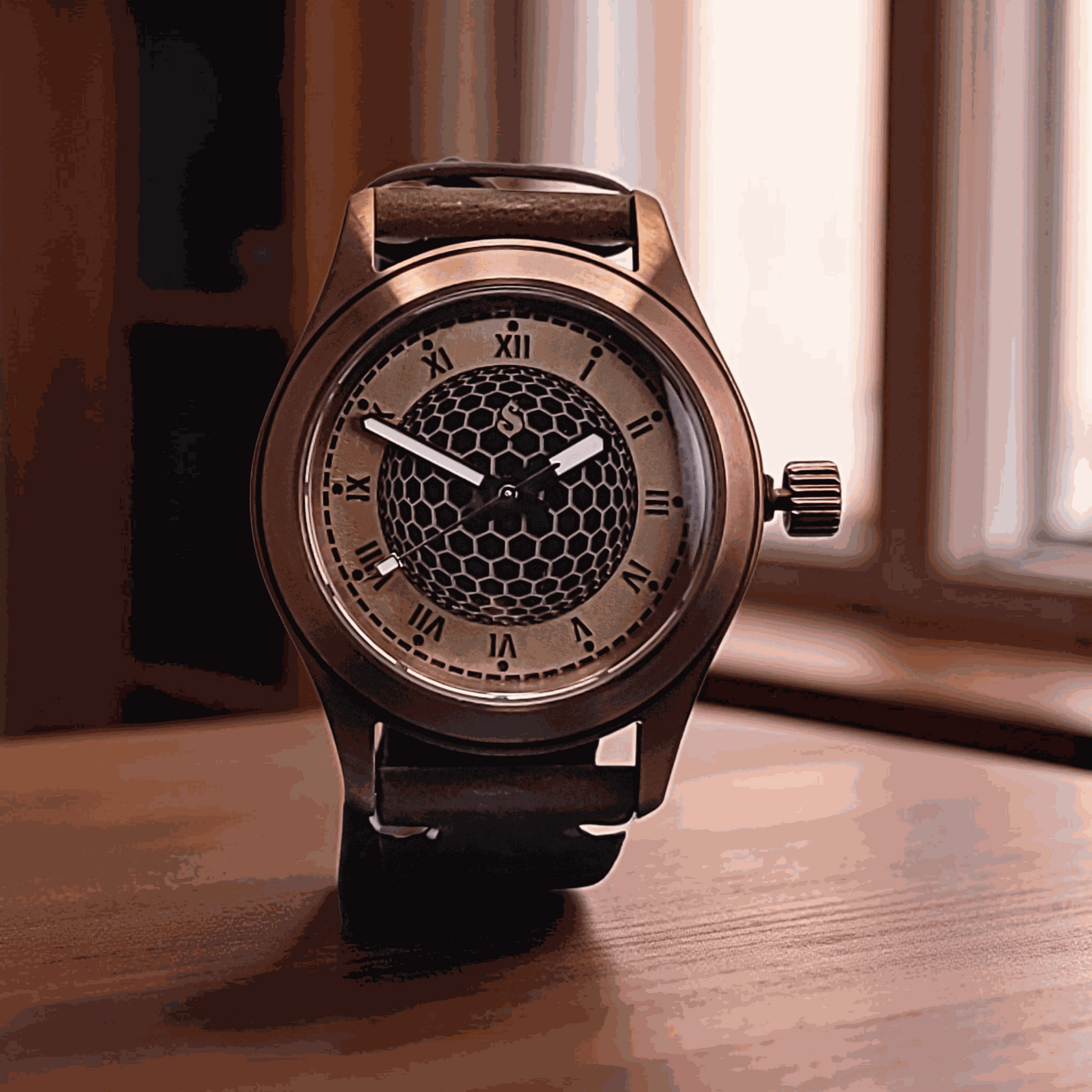 Handcrafted Seiko Mod Custom Brass Vintage Series - Timeless Design - MODTIME