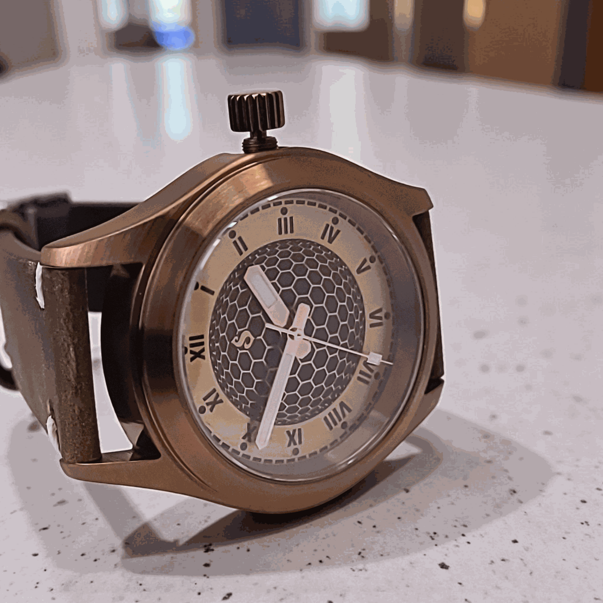 Handcrafted Seiko Mod Custom Brass Vintage Series - Timeless Design - MODTIME