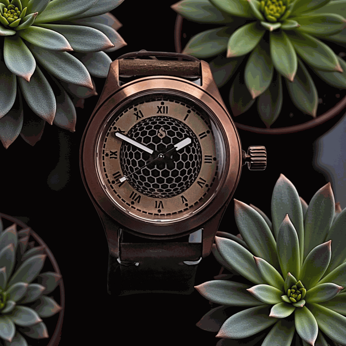 Handcrafted Seiko Mod Custom Brass Vintage Series - Timeless Design - MODTIME