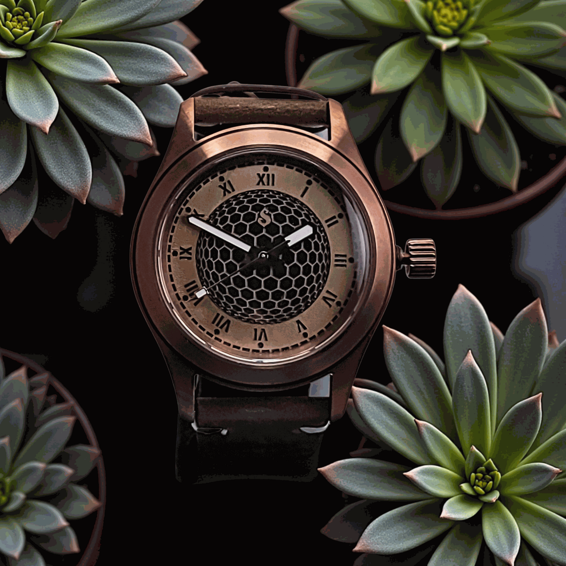 Handcrafted Seiko Mod Custom Brass Vintage Series - Timeless Design - MODTIME